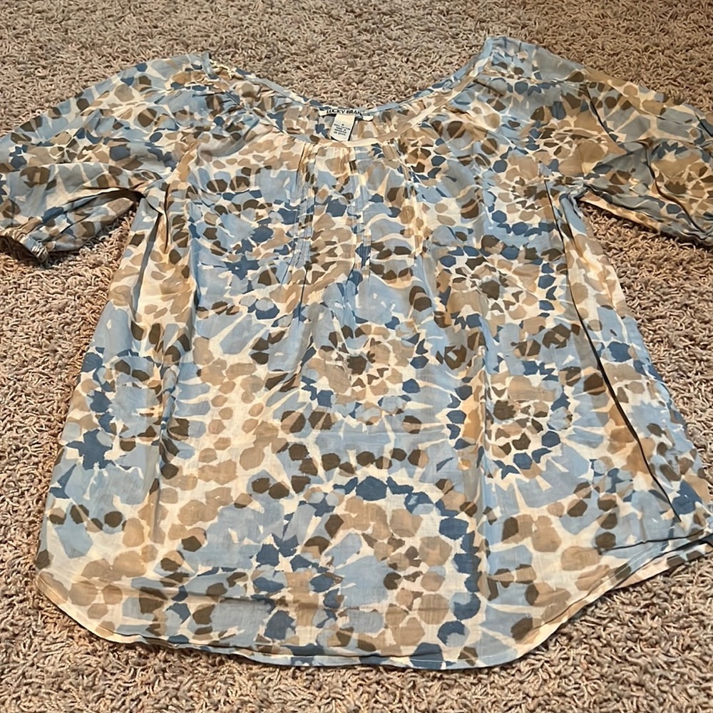 Lucky Brand Short Sleeve Blouse